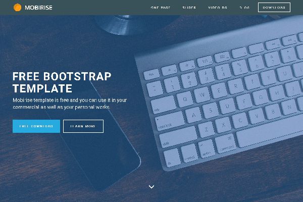 Mobirise Releases Bootstrap Basic Template  for Mobile-Friendly Websites